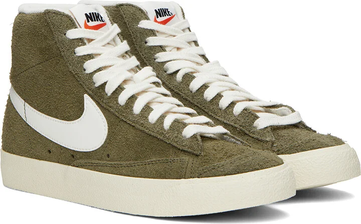 Nike Khaki Blazer Mid '77 Vintage Sneakers - Image 4