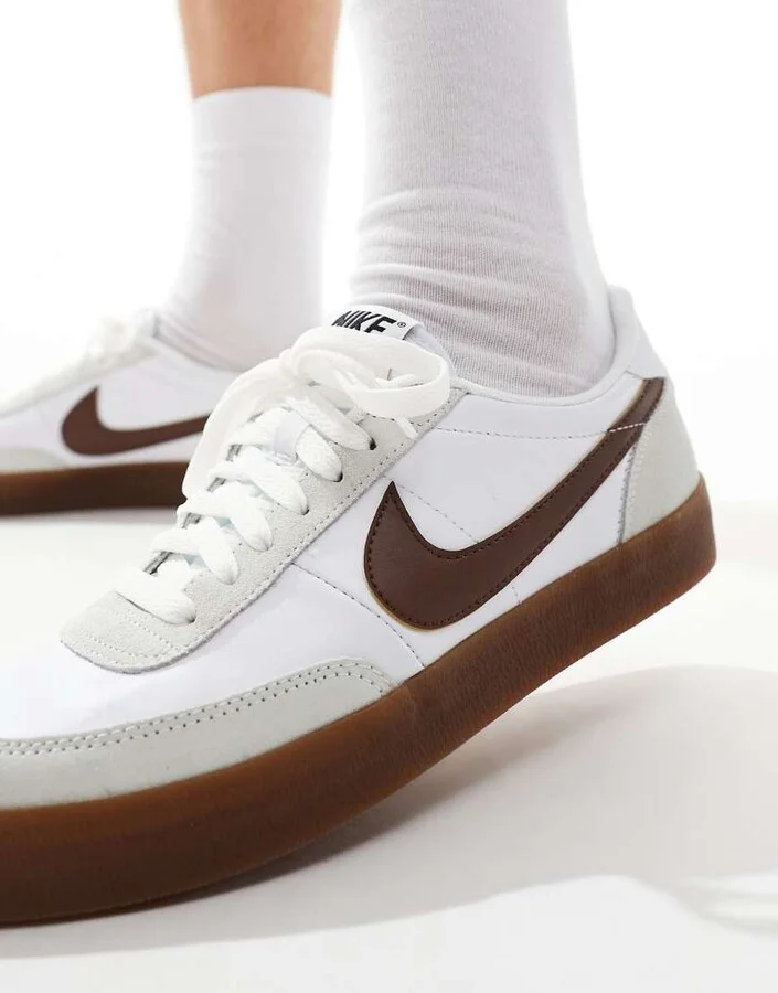 Nike Killshot 2 Leather sneakers in white and brown - Image 3
