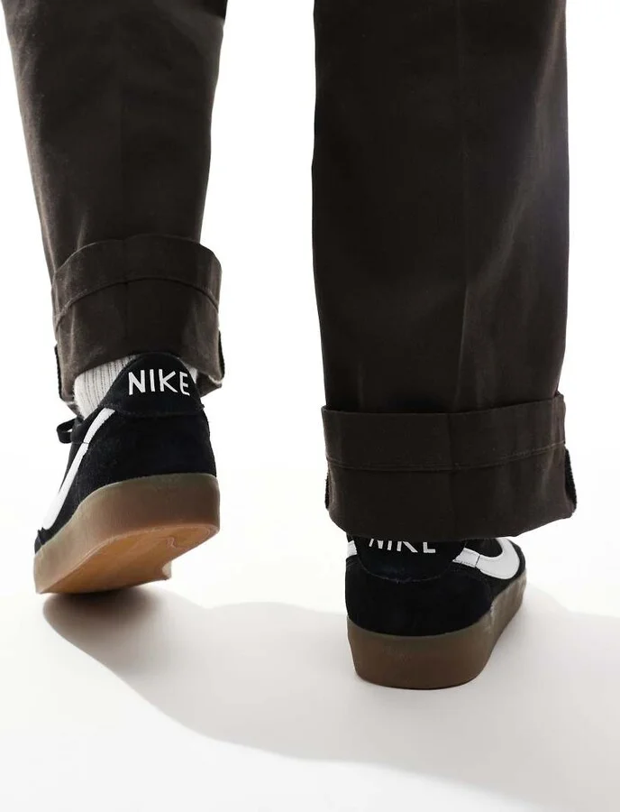 Nike Killshot 2 suede sneakers in black and white - Image 3