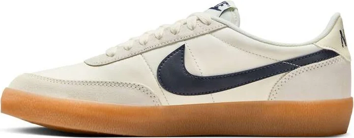 Nike Killshot sneakers with gum sole in white and navy