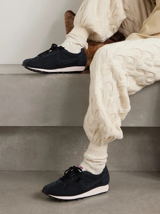Nike - Ld-1000 Brushed Suede-trimmed Twill Sneakers - Black - Image 2