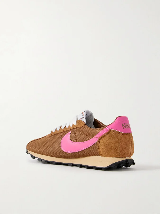 Nike - Ld-1000 Leather And Suede-trimmed Mesh Sneakers - Brown - Image 3