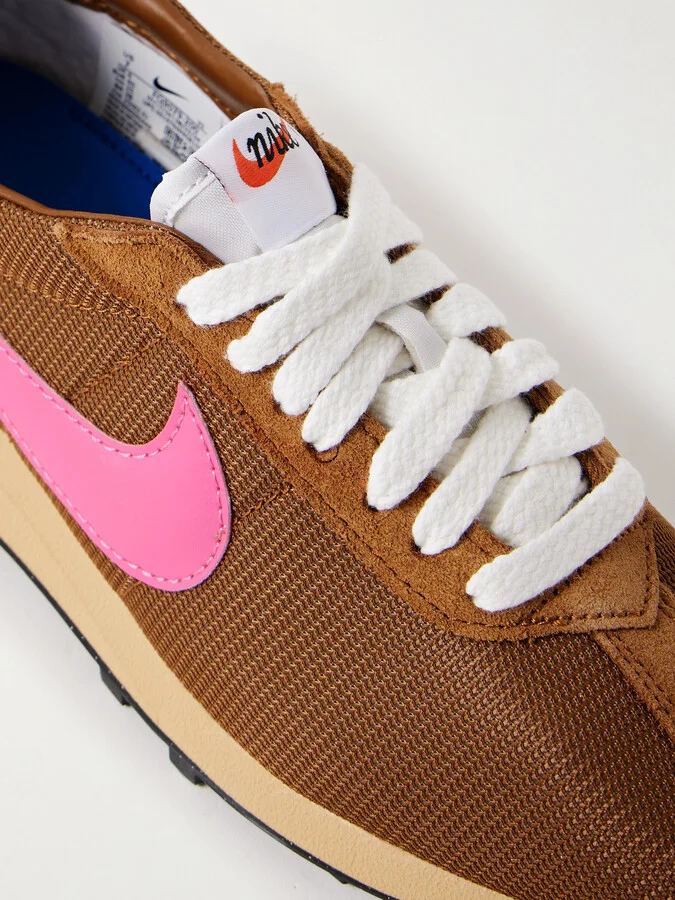 Nike - Ld-1000 Leather And Suede-trimmed Mesh Sneakers - Brown - Image 4
