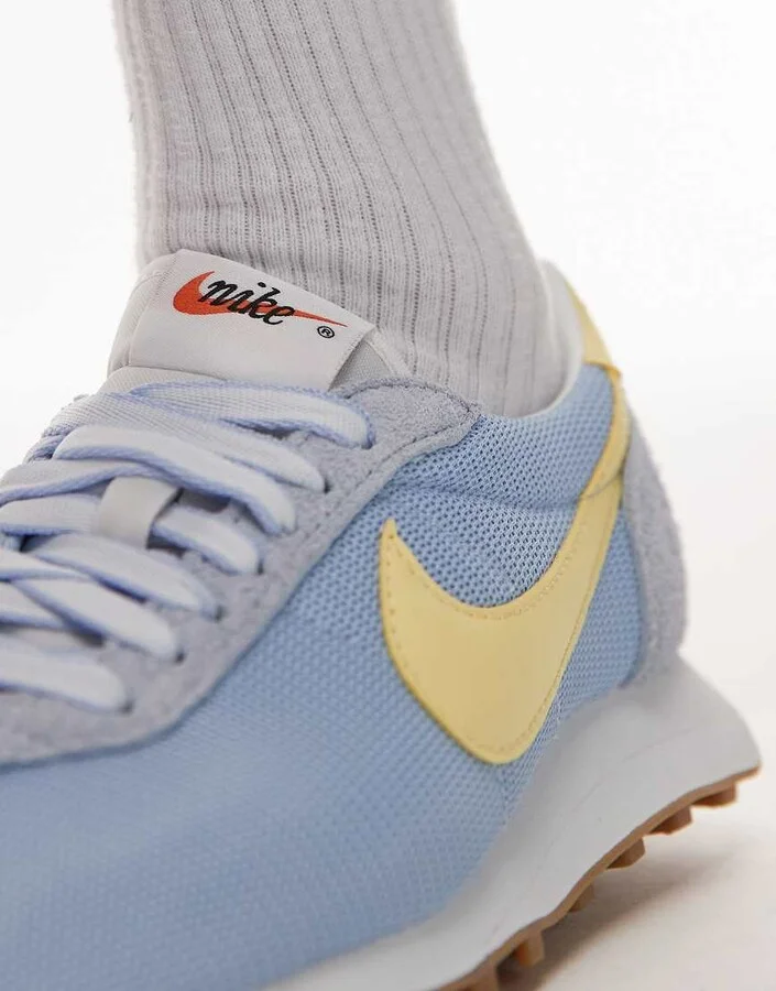 Nike LD-1000 sneakers in light blue and yellow - Image 3