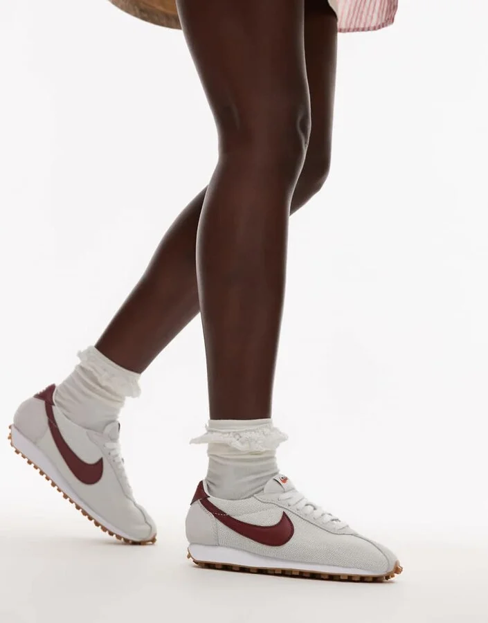 Nike LD-1000 sneakers in white and brown - Image 4