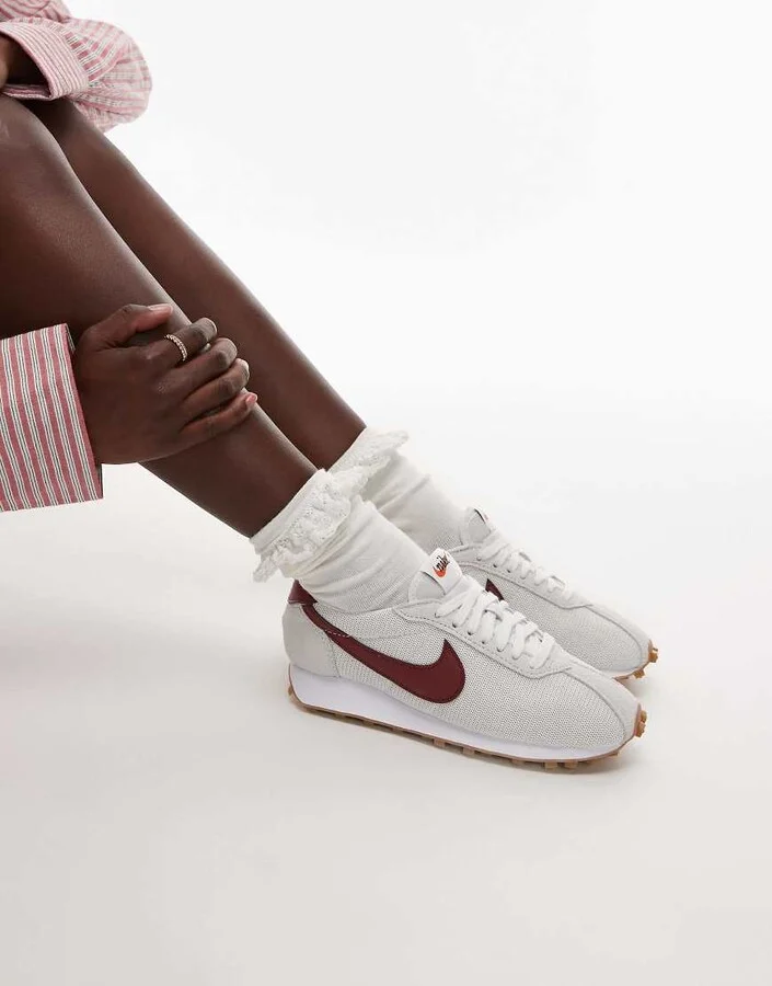 Nike LD-1000 sneakers in white and brown