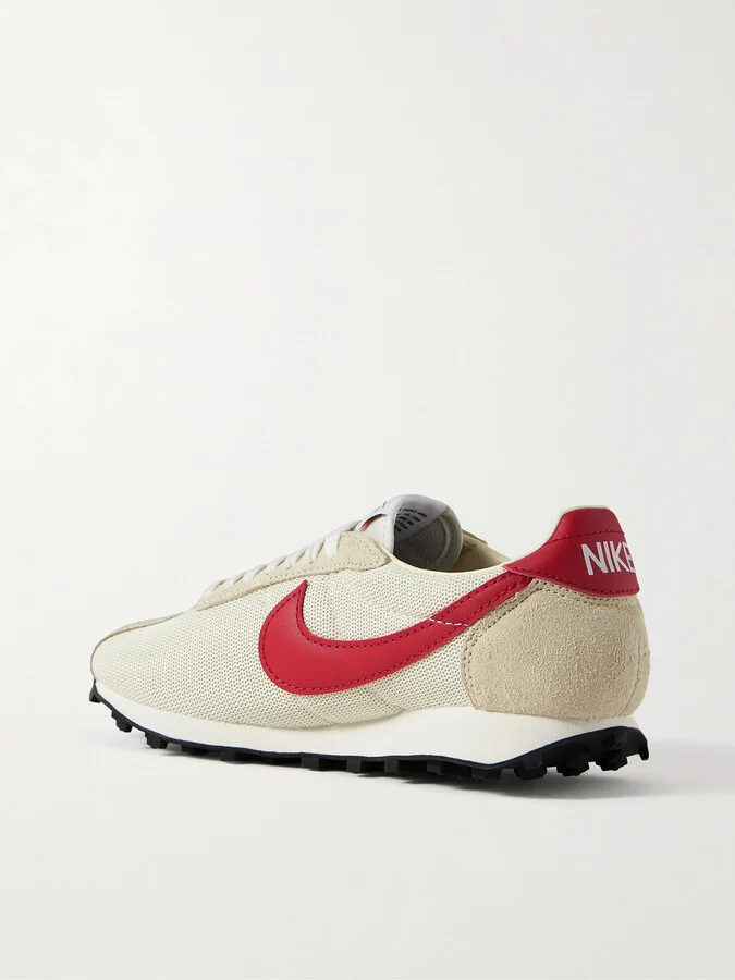 Nike - Ld-1000 Suede And Leather-trimmed Mesh Sneakers - Cream - Image 3