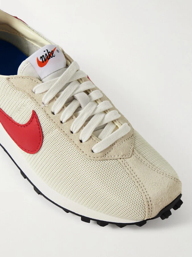 Nike - Ld-1000 Suede And Leather-trimmed Mesh Sneakers - Cream - Image 4