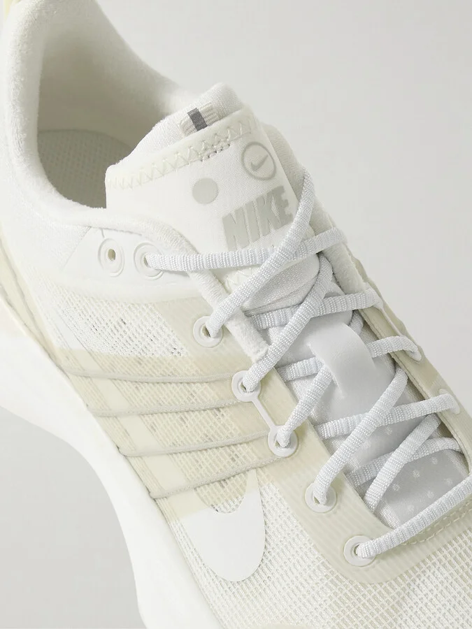 Nike - Lunar Roam Rubber-trimmed Mesh Sneakers - White - Image 4
