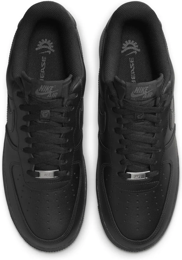 Nike Men's Air Force 1 '07 EasyOn Shoes in Black | FD1146-001 - Image 4