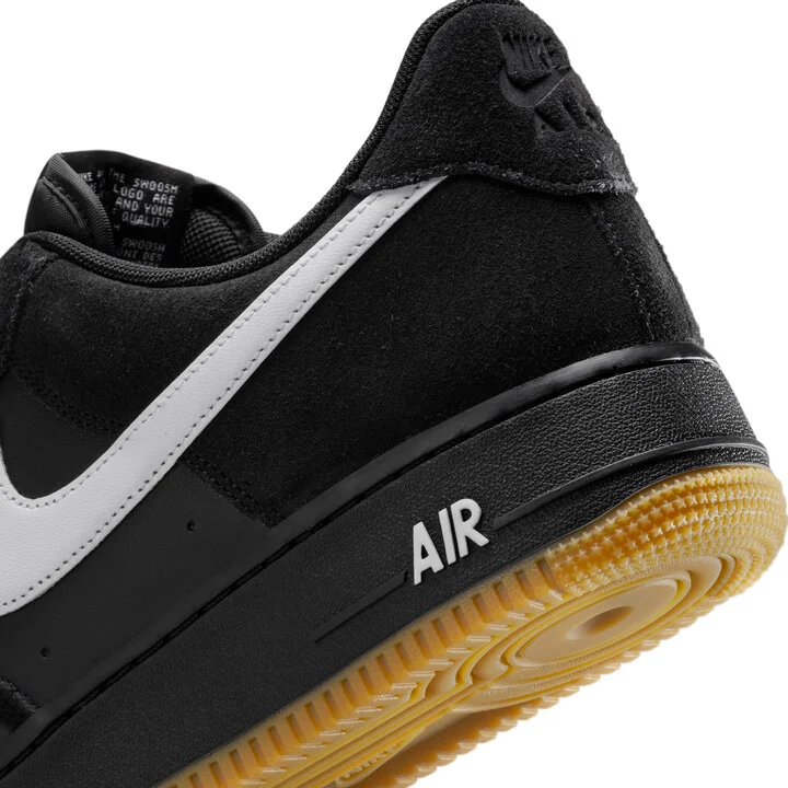 Nike Men's Air Force 1 '07 LV Shoes in Black | IB6388-001 - Image 8