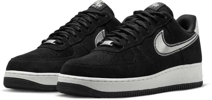 Nike Men's Air Force 1 '07 LV8 Shoes in Black | HJ4465-001 - Image 5