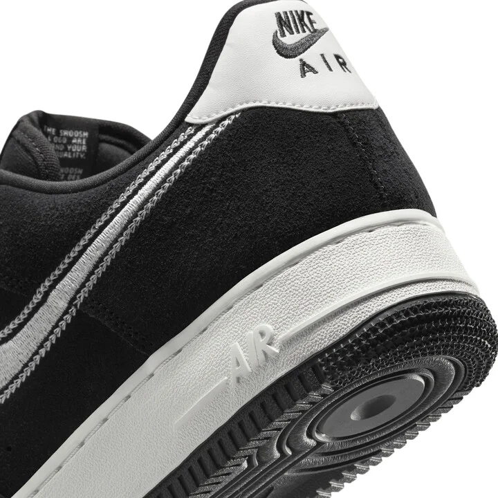 Nike Men's Air Force 1 '07 LV8 Shoes in Black | HJ4465-001 - Image 8