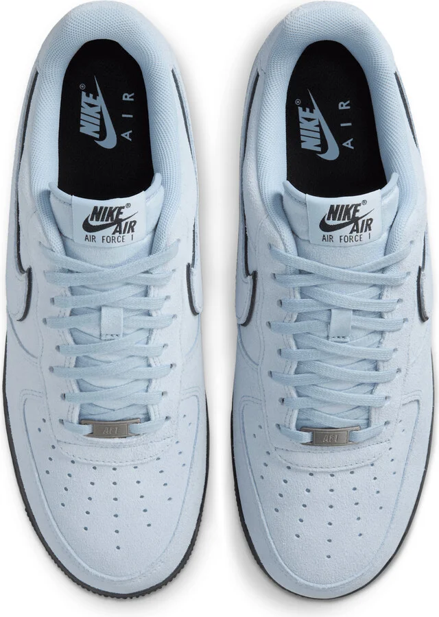 Nike Men's Air Force 1 '07 LV8 Shoes in Blue | HQ1966-400 - Image 4