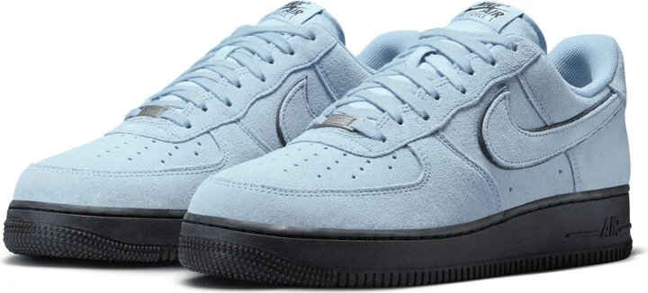 Nike Men's Air Force 1 '07 LV8 Shoes in Blue | HQ1966-400 - Image 5