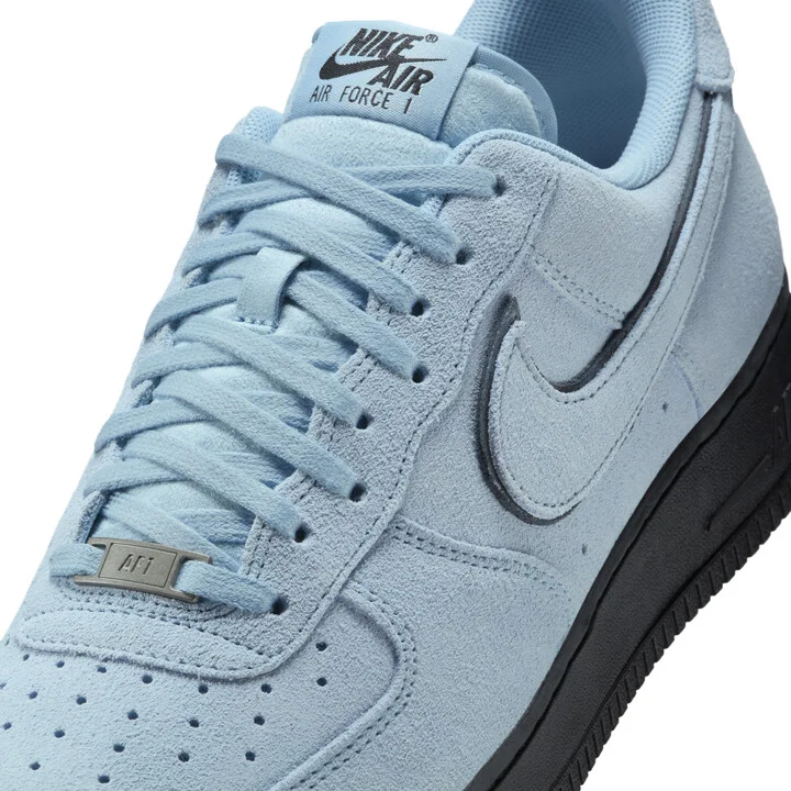 Nike Men's Air Force 1 '07 LV8 Shoes in Blue | HQ1966-400 - Image 7