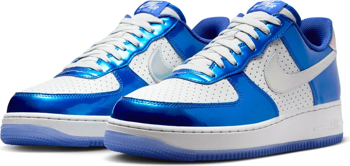 Nike Men's Air Force 1 '07 LV8 Shoes in Blue | HV5751-435 - Image 5