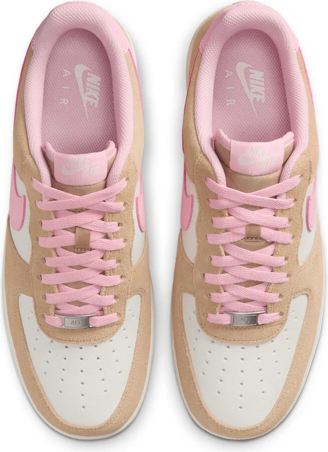 Nike Men's Air Force 1 '07 LV8 Shoes in Brown | FQ8714-202 - Image 4