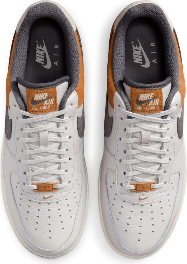Nike Men's Air Force 1 '07 LV8 Shoes in Grey | IB7718-030 - Image 4