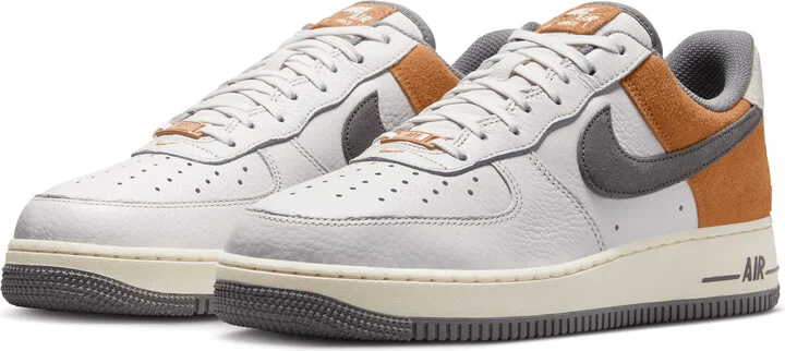 Nike Men's Air Force 1 '07 LV8 Shoes in Grey | IB7718-030 - Image 5