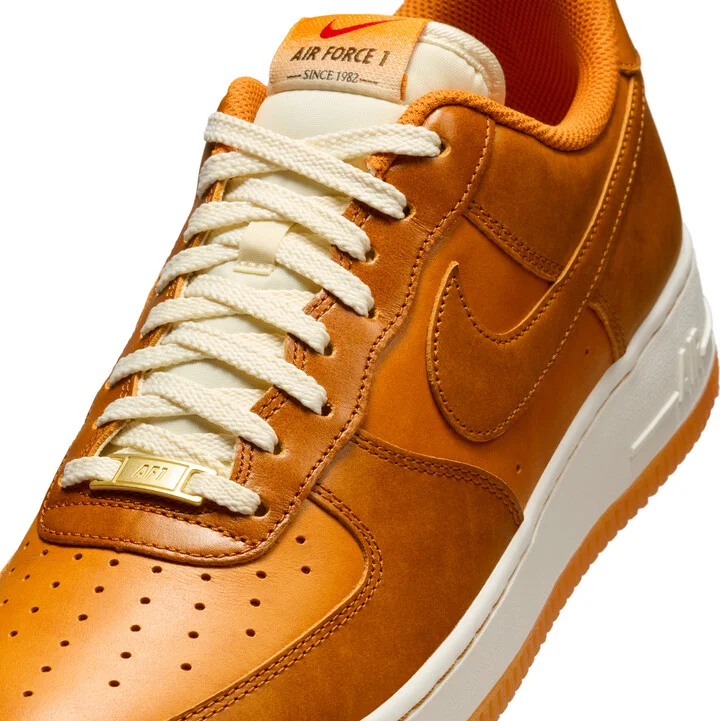 Nike Men's Air Force 1 '07 LV8 Shoes in Orange | HQ3639-720 - Image 7