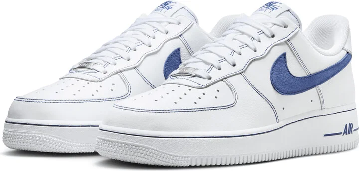 Nike Men's Air Force 1 '07 LV8 Shoes in White | HQ2037-100 - Image 5