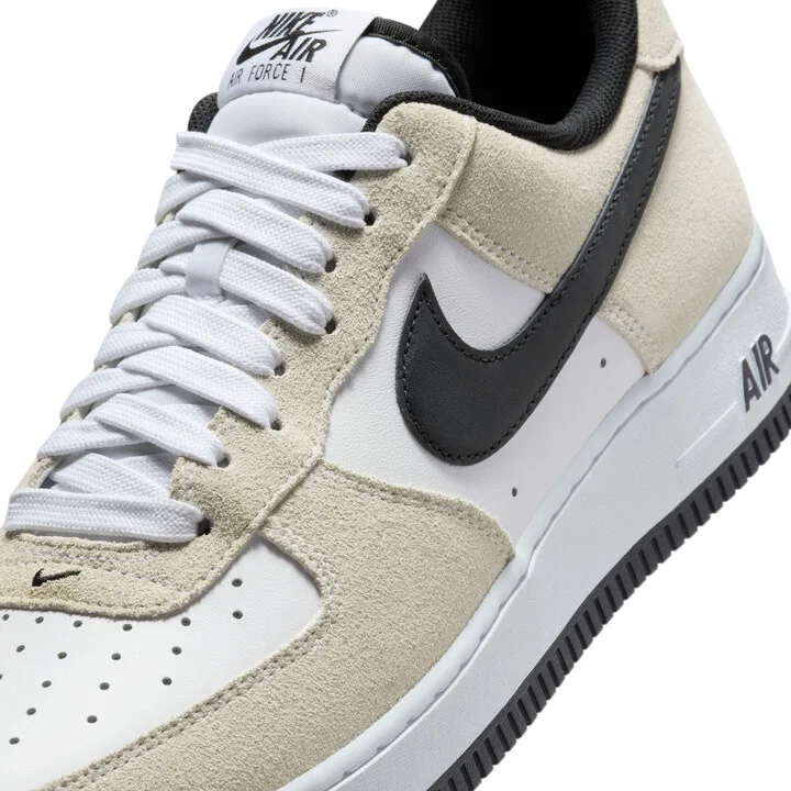 Nike Men's Air Force 1 '07 LV8 Shoes in White | IB6388-100 - Image 7