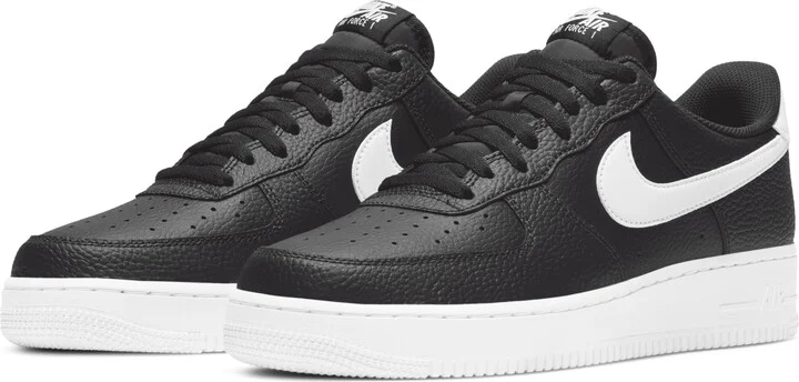 Nike Men's Air Force 1 '07 Shoes in Black | CT2302-002 - Image 6