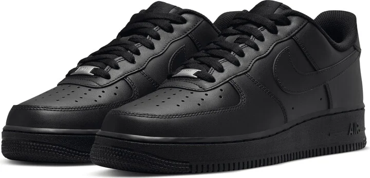 Nike Men's Air Force 1 '07 Shoes in Black | CW2288-001 - Image 6