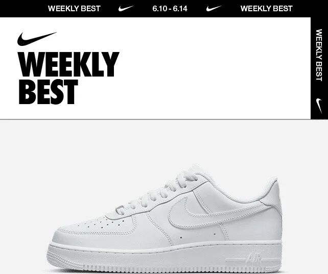 Nike Men's Air Force 1 '07 Shoes in White | CW2288-111 - Image 10