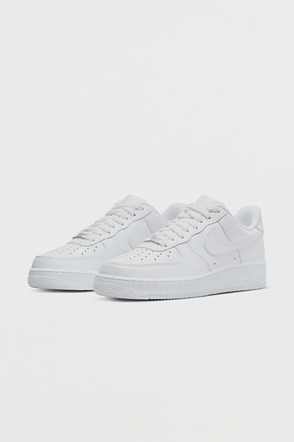 Nike Men's Air Force 1 '07 Sneaker in White/White - Image 2