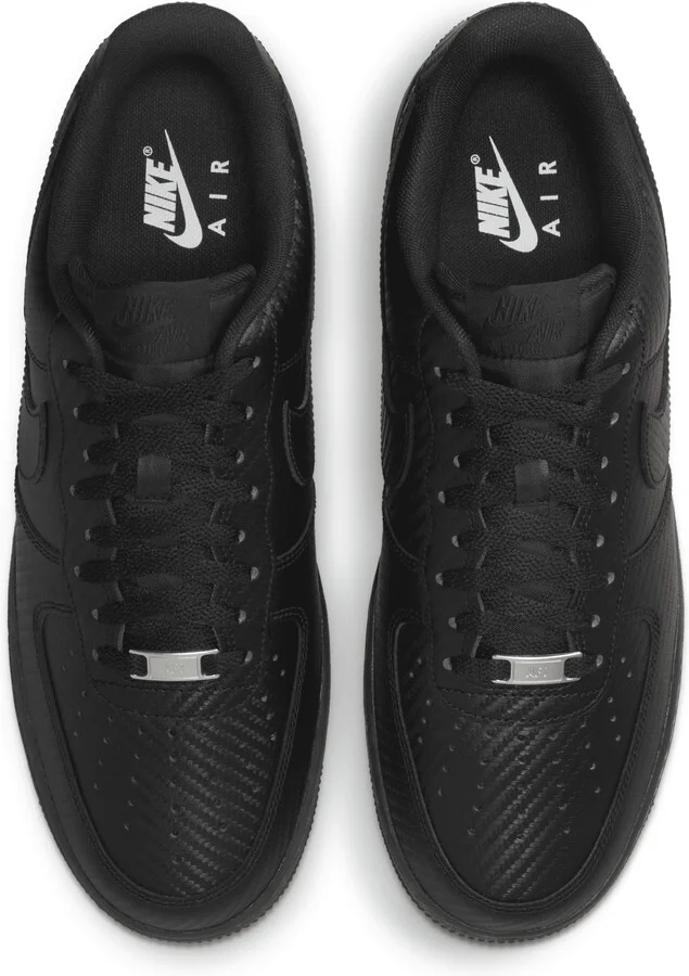 Nike Men's Air Force 1 '07 Texture Shoes in Black | HF2886-001 - Image 4