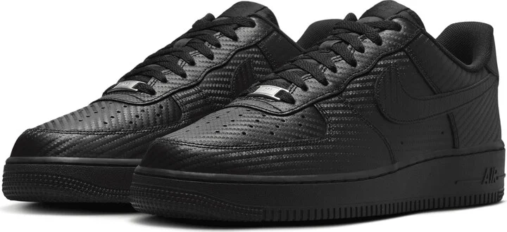 Nike Men's Air Force 1 '07 Texture Shoes in Black | HF2886-001 - Image 5