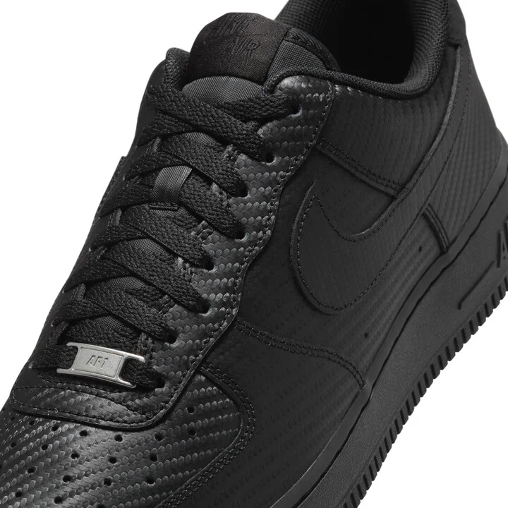 Nike Men's Air Force 1 '07 Texture Shoes in Black | HF2886-001 - Image 7