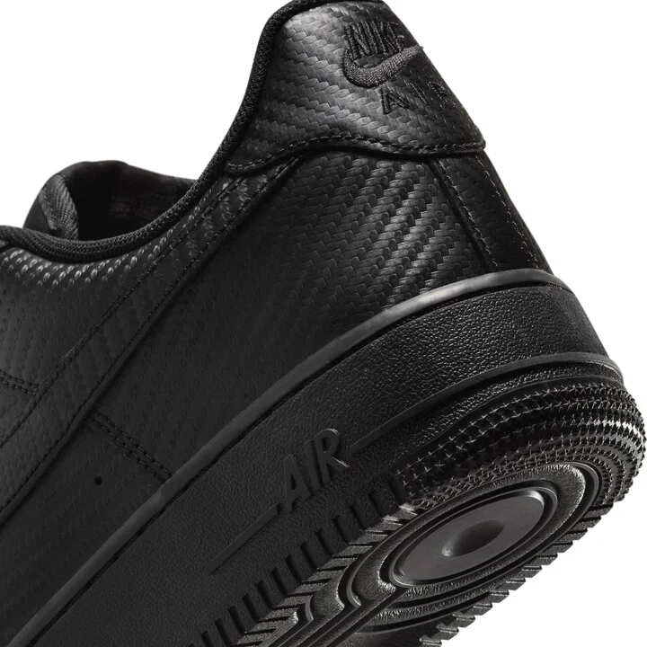 Nike Men's Air Force 1 '07 Texture Shoes in Black | HF2886-001 - Image 8
