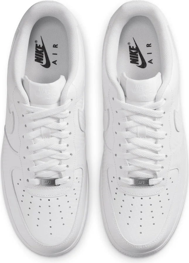 Nike Men's Air Force 1 '07 Texture Shoes in White | HF2886-100 - Image 4