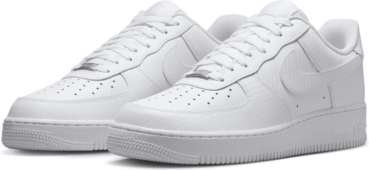 Nike Men's Air Force 1 '07 Texture Shoes in White | HF2886-100 - Image 5