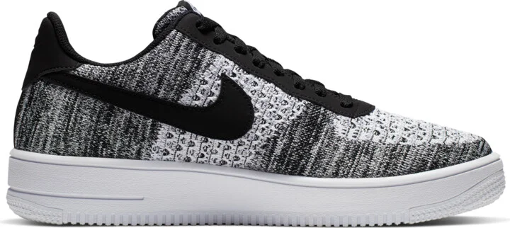Nike Men's Air Force 1 Flyknit 2.0 Shoes in Black | AV3042-001 - Image 3