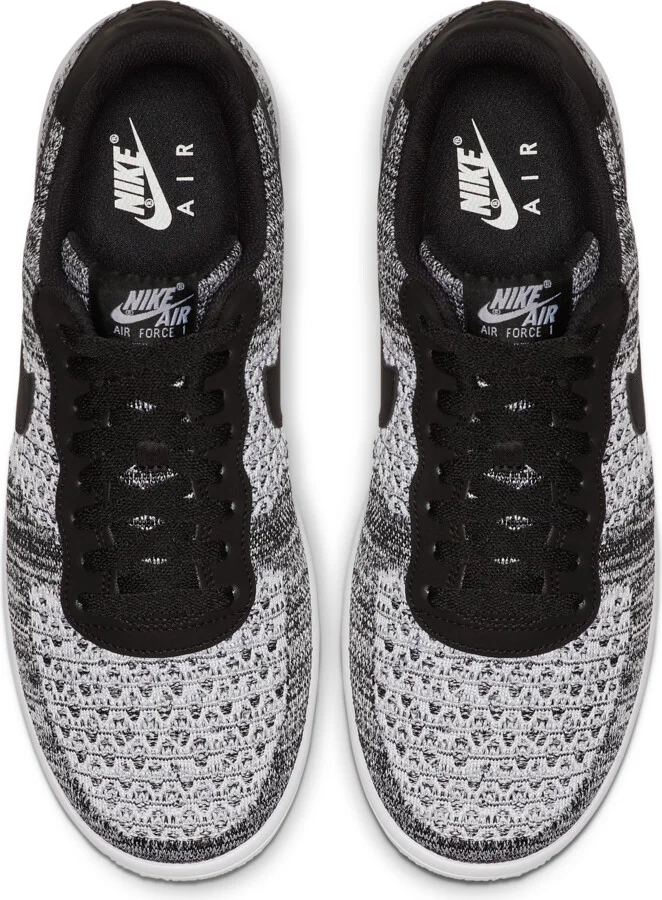 Nike Men's Air Force 1 Flyknit 2.0 Shoes in Black | AV3042-001 - Image 4