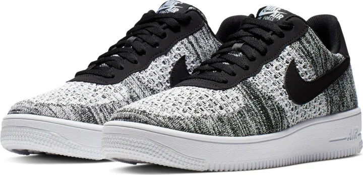 Nike Men's Air Force 1 Flyknit 2.0 Shoes in Black | AV3042-001 - Image 5