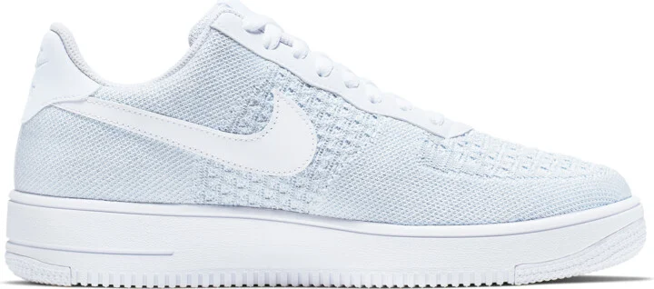 Nike Men's Air Force 1 Flyknit 2.0 Shoes in White | AV3042-100 - Image 3