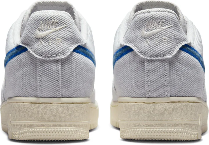 Nike Men's Air Force 1 Low Canvas Shoes in Grey | HV1204-001 - Image 6