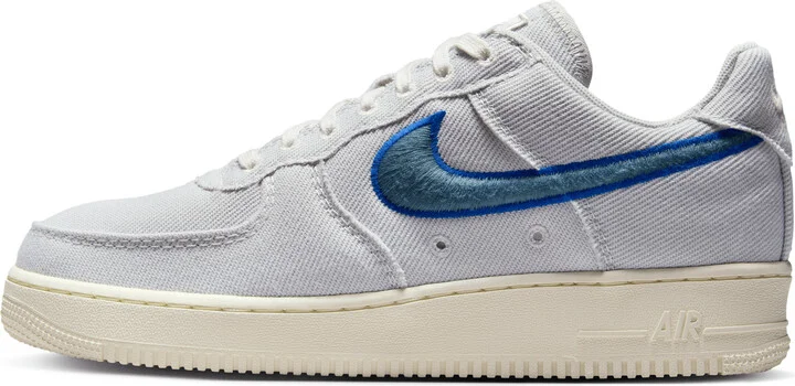 Nike Men's Air Force 1 Low Canvas Shoes in Grey | HV1204-001