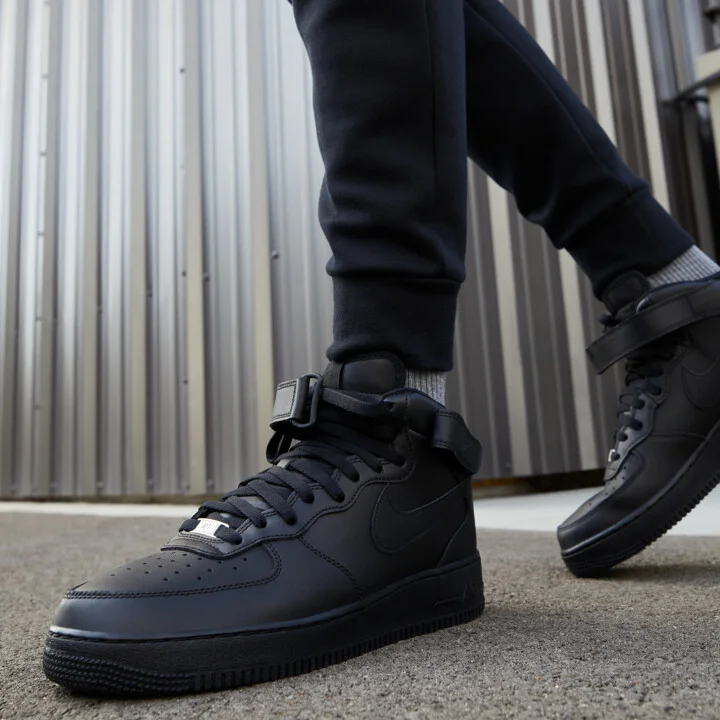 Nike Men's Air Force 1 Mid '07 Shoes in Black | CW2289-001 - Image 2