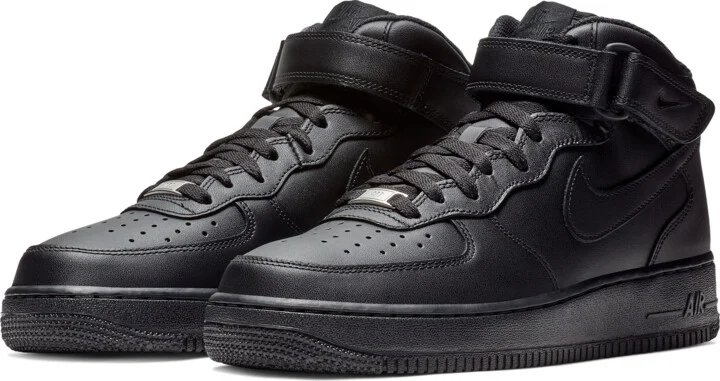 Nike Men's Air Force 1 Mid '07 Shoes in Black | CW2289-001 - Image 6