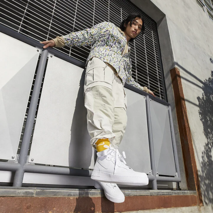 Nike Men's Air Force 1 Mid '07 Shoes in White | CW2289-111 - Image 10