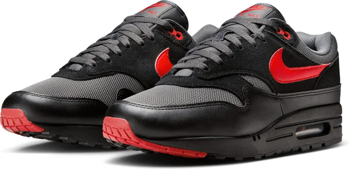 Nike Men's Air Max 1 Essential Shoes in Black | FZ5808-008 - Image 5