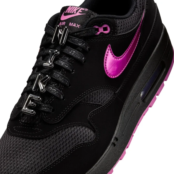 Nike Men's Air Max 1 Premium Shoes in Black | HV2302-001 - Image 7