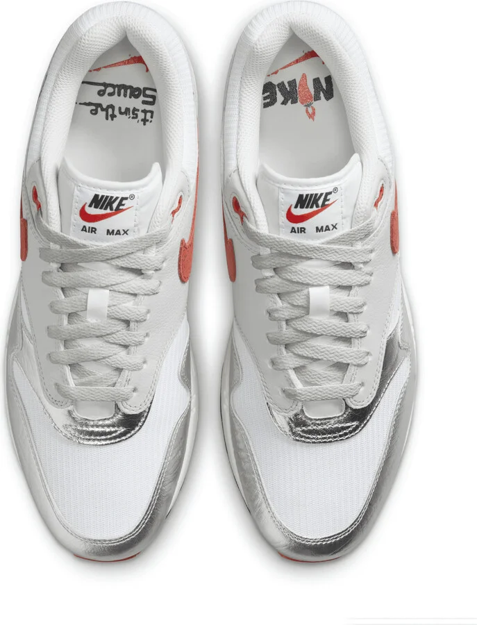 Nike Men's Air Max 1 Premium Shoes in White | HF7746-100 - Image 4