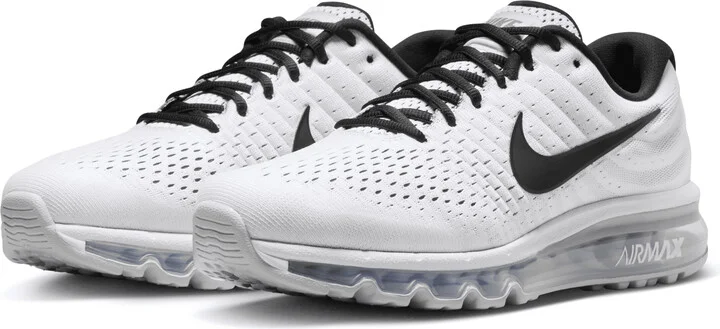 Nike Men's Air Max 2017 Shoes in White | 849559-100 - Image 5